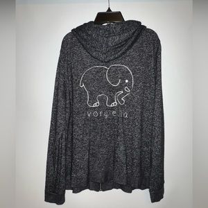 Ivory Ella zip up hoodie sz Large